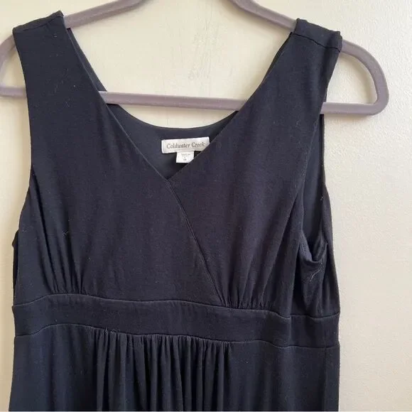 Coldwater Creek black long dress Size L (14) - Picture 2 of 4